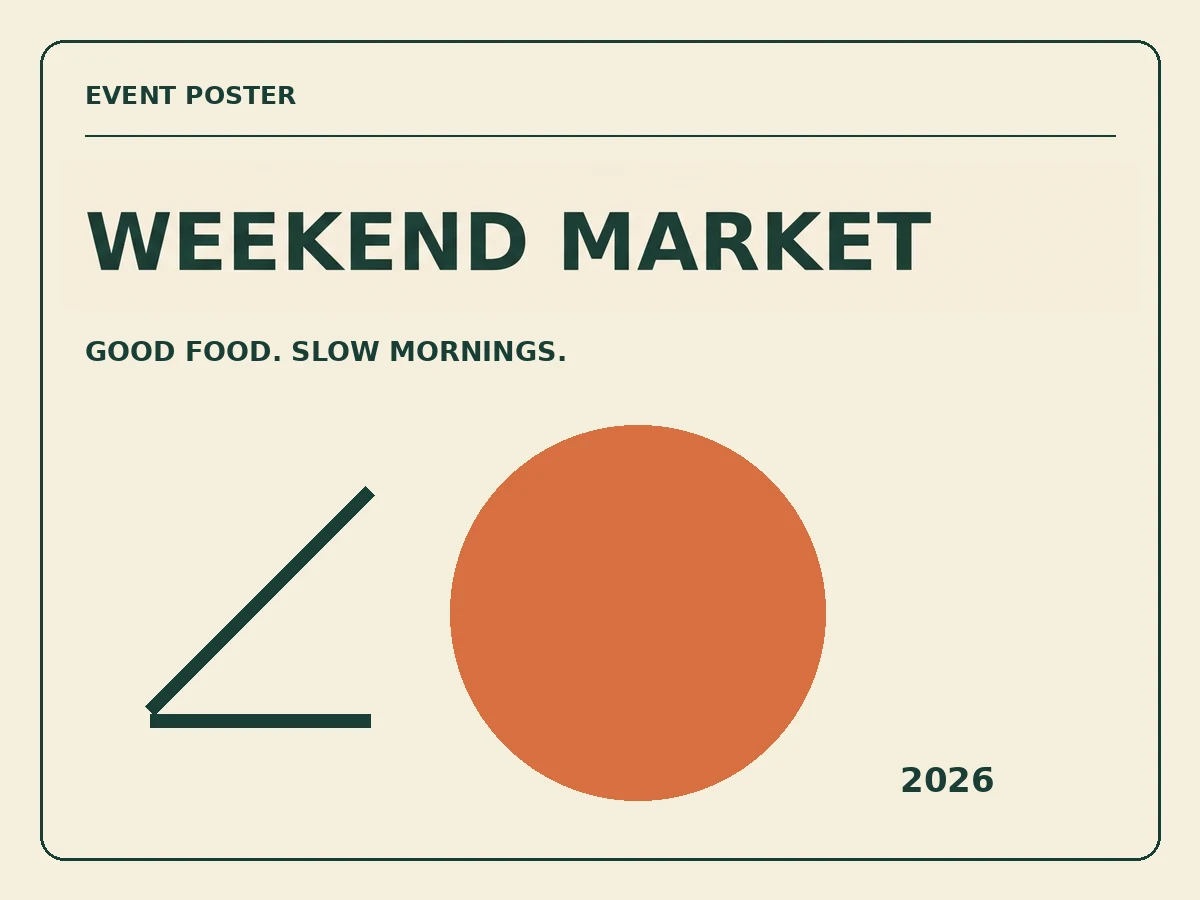 Actual Replace “SUNDAY MARKET” with “WEEKEND MARKET” result