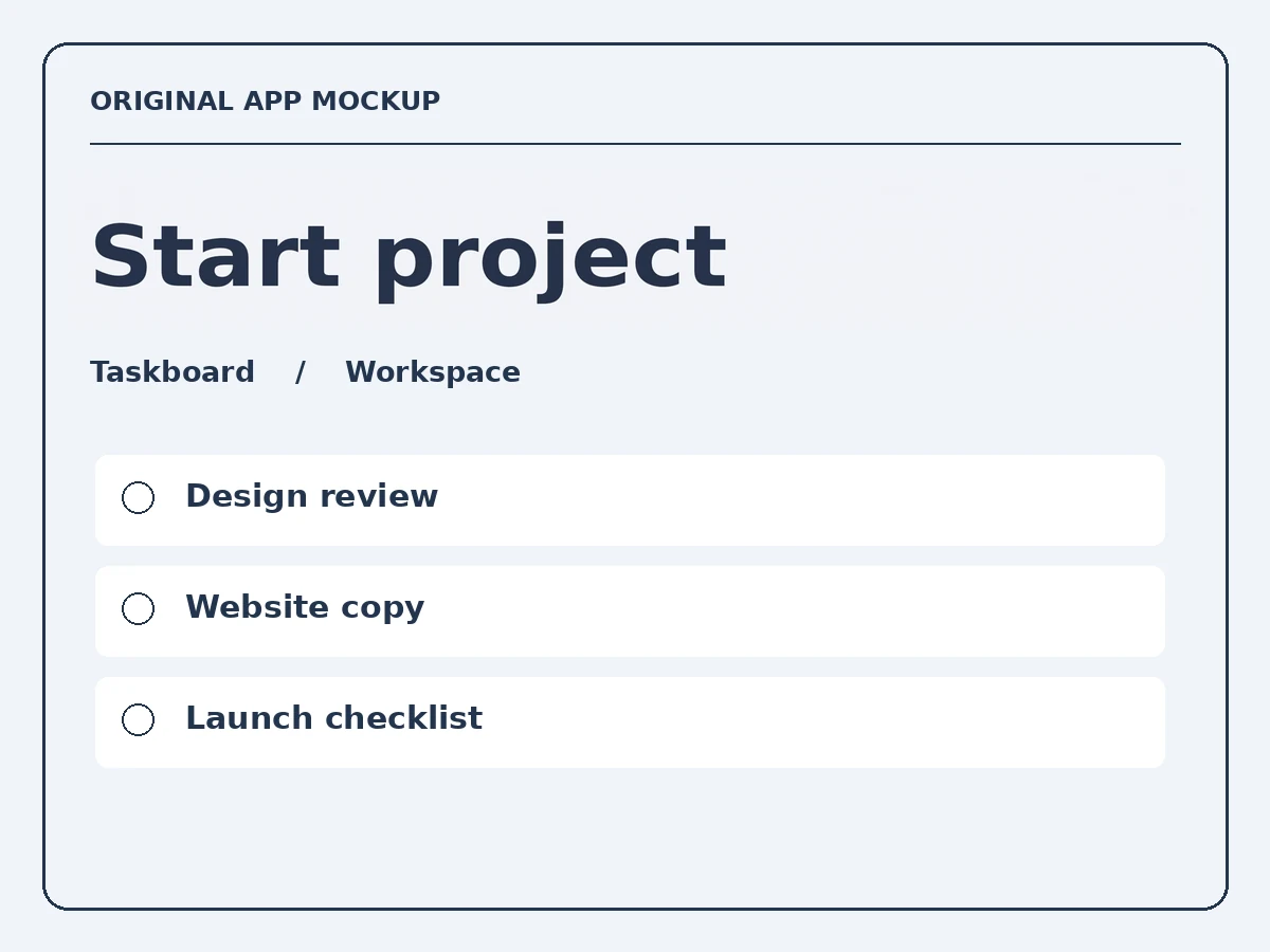 Actual Replace “Create project” with “Start project” result